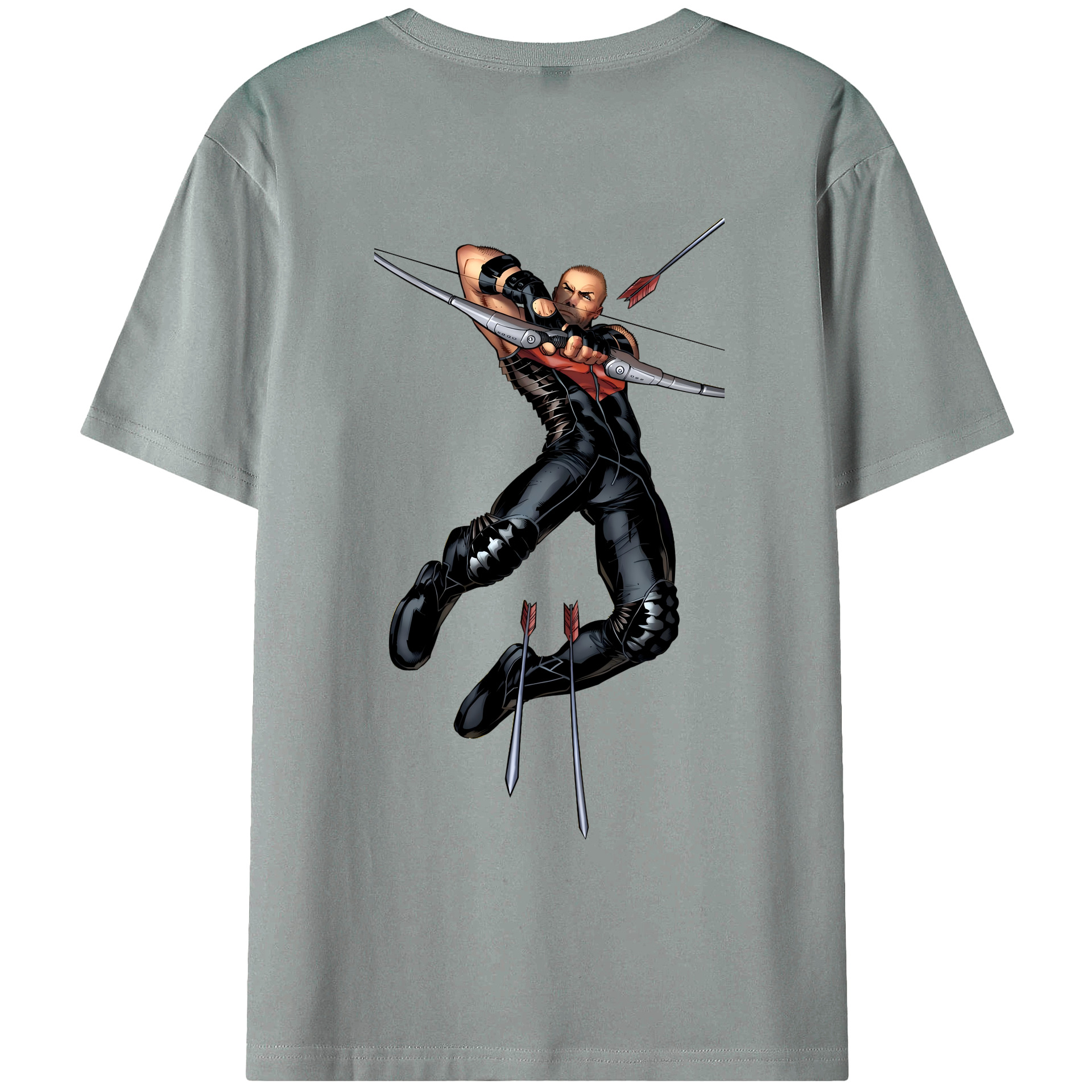 （画像用） アベンジャーズ The Avengers 綿100％ メンズ半袖Tシャツ（バックプリント） 通気性